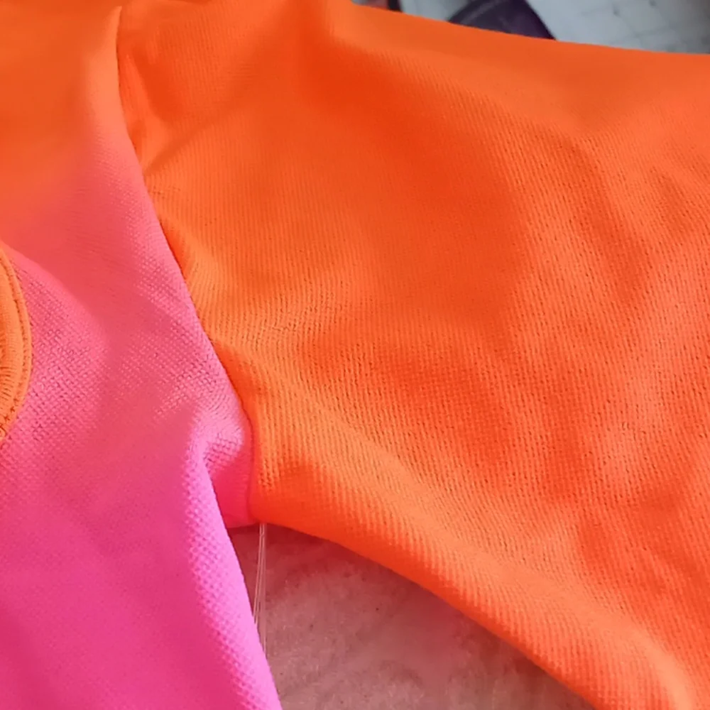 Sexy Prettylittlething plt shape ombre lace up cutout sports top (only) Large - Picture 6 of 7